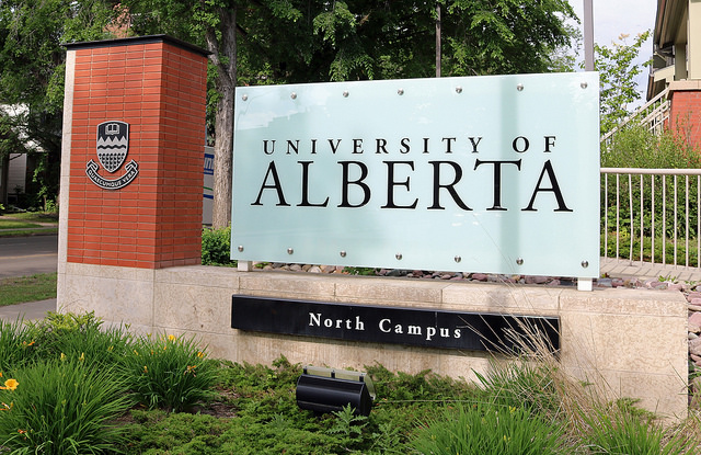 University of Alberta North Campus sign in Edmonton
