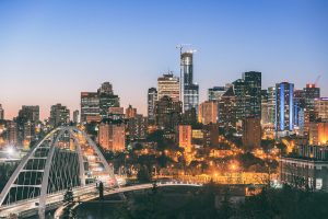 Edmonton Skyline at night