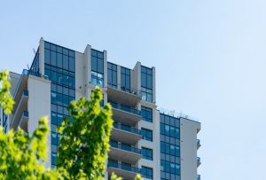 Condo in Toronto behind a Tree