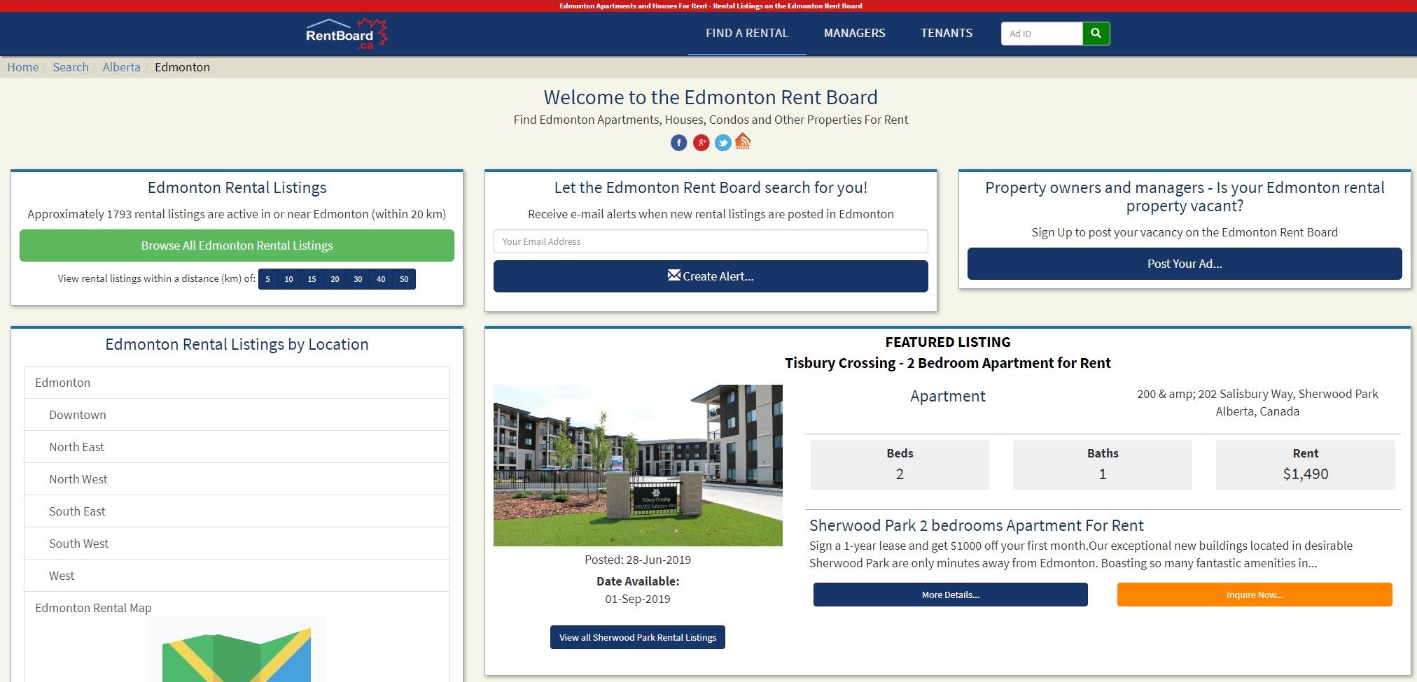 The Top 10 Apartment Rental sites in Edmonton