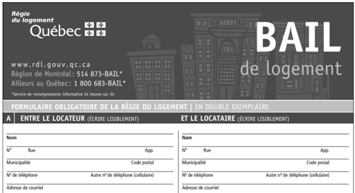 Quebec Lease Form English