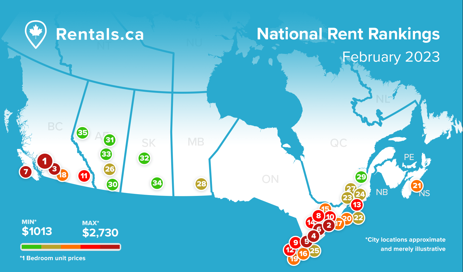 Rentals.ca February 2023 Rent Report