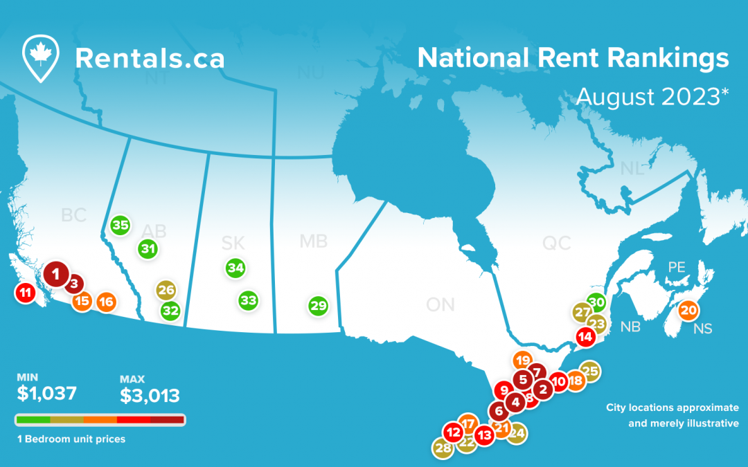 Rentals.ca August 2023 Rent Report