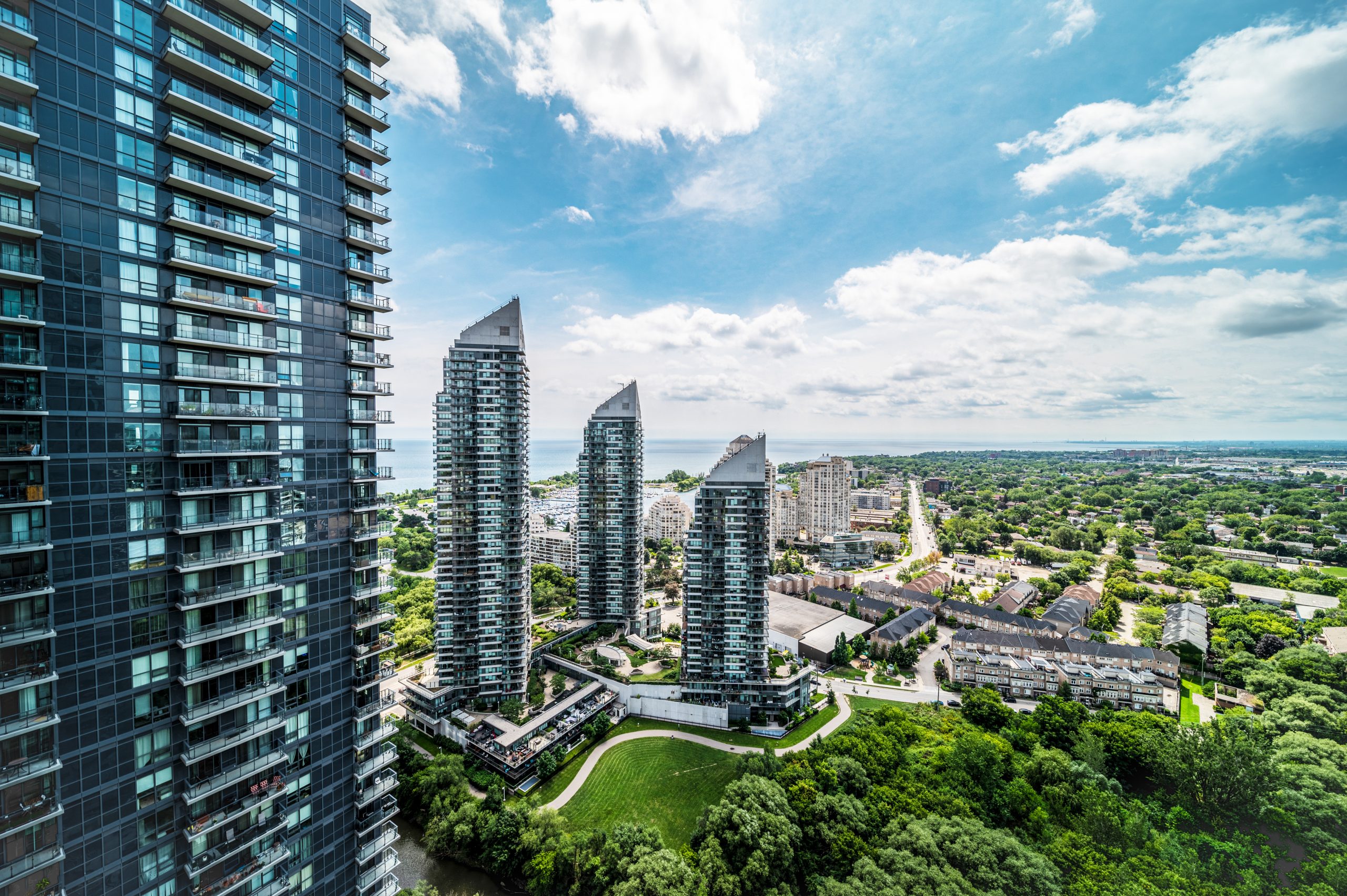 Parklawn and lakeshore condos buildings parks views