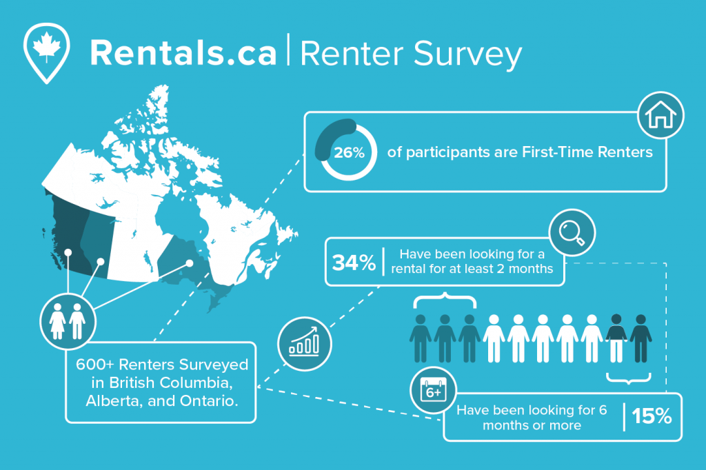 Infographic for renters survey respondent data.
